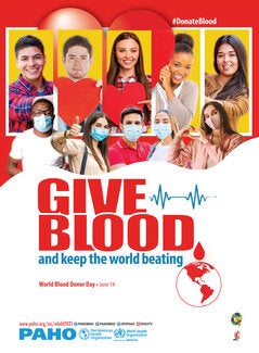 Día Mundial del Donante de Sangre 2021. No. 2 (póster en inglés)