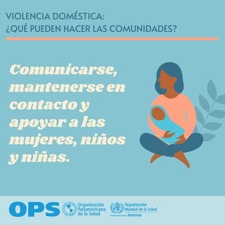 Comunicarse, mantenerse en contacto y apoyar a las mujeres, niños y niñas