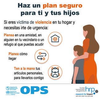 Haz un plan seguro para ti y tus hijos
