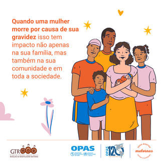 Cartões para Instagram: Zero Mortes Maternas. Evitar o evitável