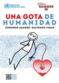 Afiche del Dia Mundial del Donante de Sangre 2026 en español