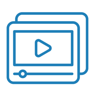 Icon video playlist