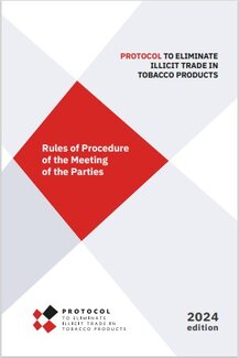 Cover of the Rules of Procedure of the Meeting of the Parties to the Protocol to Eliminate Illicit Trade in Tobacco Products. 