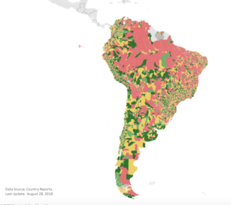 south america vaccination coverage municipalities