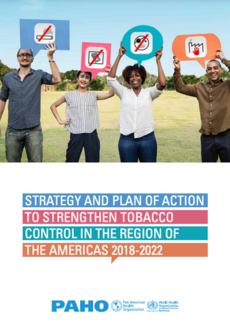 Cover for the Strategy and Plan of Action to Strengthen Tobacco Control in the Region 2018-2022