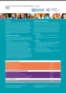 Health and Climate Change: Country profile 2015 - Peru