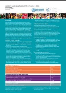 Health and Climate Change: Country profile 2015 - Colombia