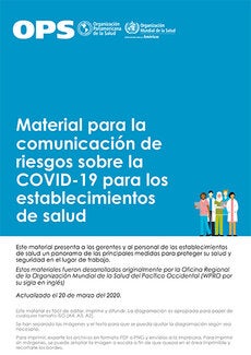 Material para la comunicación de riesgos sobre la COVID-19 para los establecimientos de salud