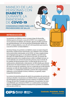 Manejo de las personas con diabetes durante la pandemia de COVID-19, 3 de junio del 2020