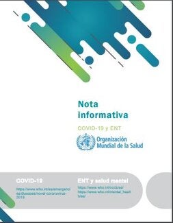 Nota informativa COVID-19 y enfermedades no transmisibles