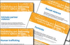 Hojas informativas: Comprender y abordar la violencia contra las mujeres