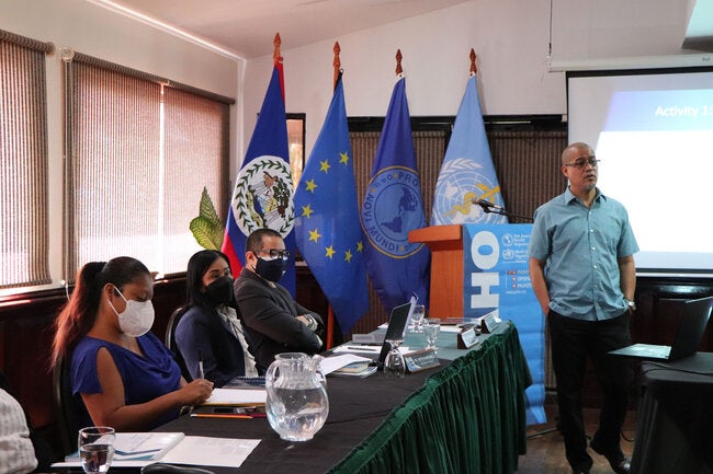 The Ministry of Health & Wellness and PAHO/WHO Belize hold a series of