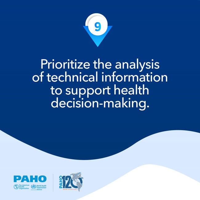 Prioritize the analysis of technical information to support health decision-making