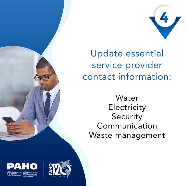 Update essential service provider contact information