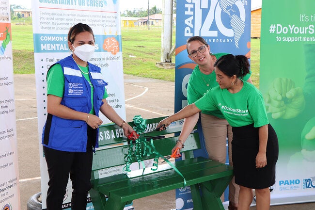 PAHO/WHO Belize and Mind Health Connect join forces with the Ministry