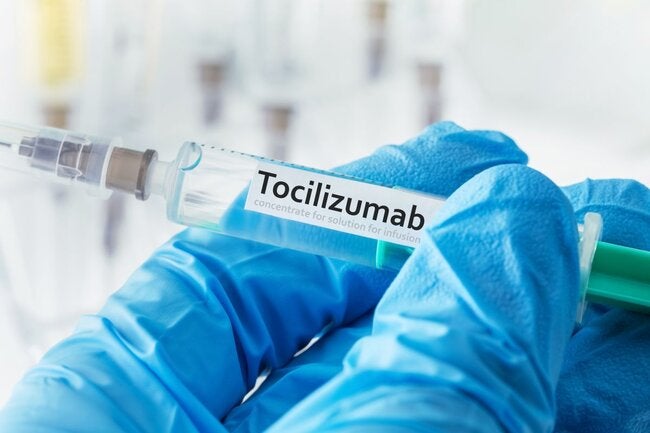 Tocilizumab is used to treat severe disease and can reduce mortality in hospitalized patients   thumbnail