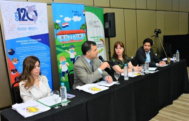 Konkurs rysunkowy zorganizowany z okazji 120-lecia Panamerykańskiej Organizacji Zdrowia oficjalnie nagradza dzieci, które go wygrały, w Paragwaju – PAHO / WHO