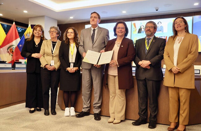 La OPS y la Organización Andina de Salud renuevan su convenio para mejorar la salud de las poblaciones de Bolivia, Chile, Colombia, Ecuador, Perú y Venezuela – OPS/OMS