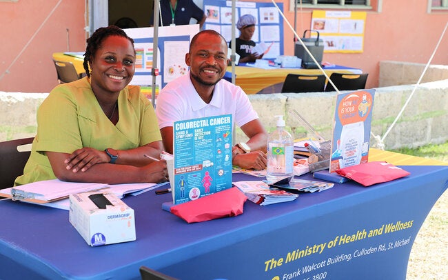 Public reminded of Vaccine Benefits at Health Fair in Barbados