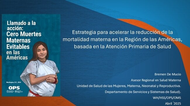 Presentación de la Organización Panamericana de la Salud