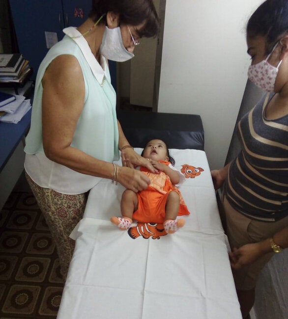 Newborn received timely care