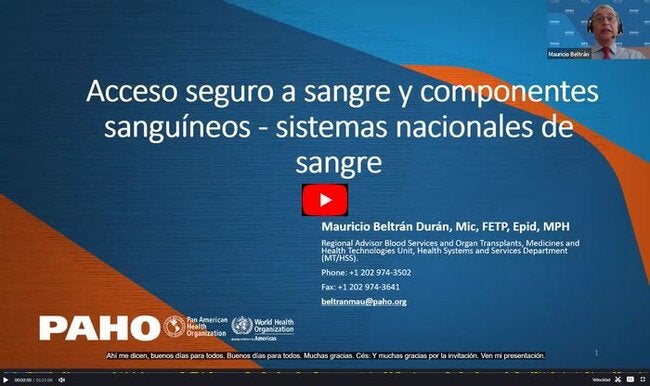 Grabación del evento