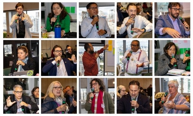 Algunos de los participantes aportan sugerencias y comentarios al desarrollo del TMGL de la OMS durante el evento.