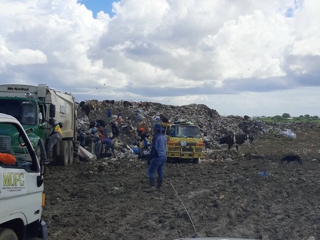 Estado del vertedero de La Duquesa hace cuatro años.