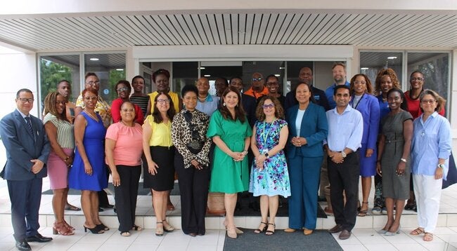 Staff in Barbados welcome new Chief, Ms Leah-Mari Richards