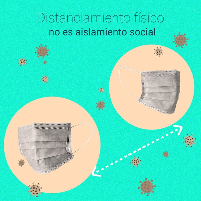 Distanciamiento físico no es aislamiento social