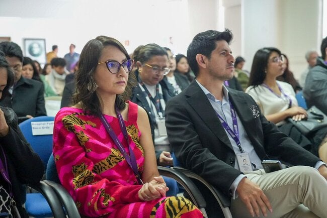 Asistentes al evento “Compartiendo experiencias exitosas por un Ecuador Libre de Malaria”