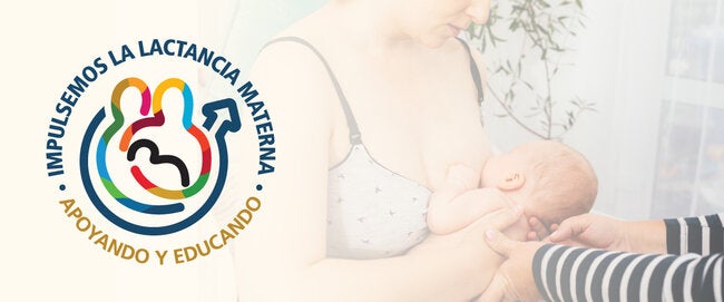 Banner sobre la semana de lactancia materna