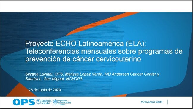 Presentación: Segunda sesión del Proyecto ECHO ELA -  26 Junio 2020