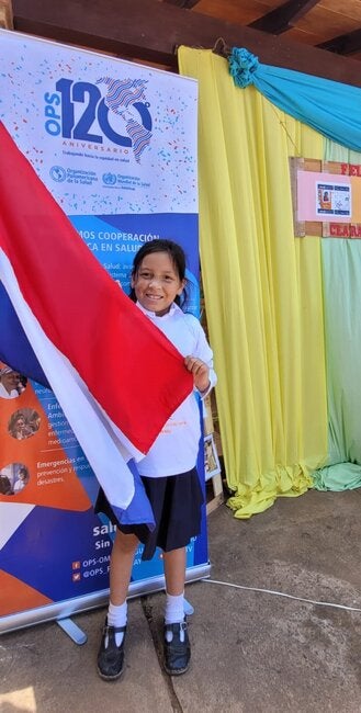 Ganadora del Departamento de Misiones del premio del concurso de dibujos 120 años de OPS 