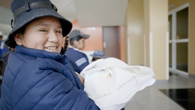 Madre con recién nacido