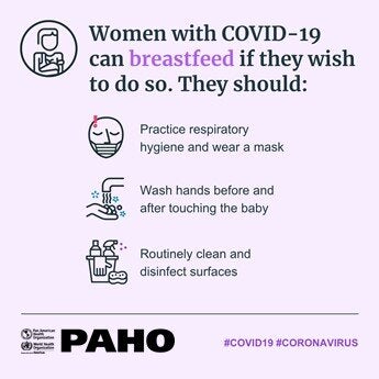 Tips to breastfeed for women with COVID-19