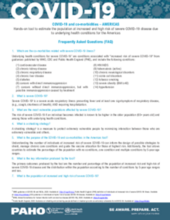 COVID-19 and co-morbidities in the Americas: Frequently Asked Questions (FAQ)
