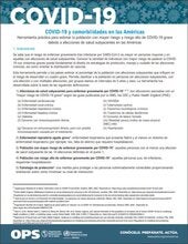 Herramienta práctica para estimar la población con mayor riesgo y riesgo alto de COVID-19 grave debido a afecciones de salud subyacentes en las Américas