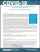 Estimación del tamaño de los grupos poblacionales con un riesgo alto de muerte por COVID-19 en la Región de las Américas
