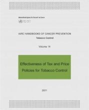 Cover of the Effectiveness of tax and price policies for tobacco control.
