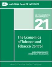 Cover of the Economics of Tobacco Control NIH