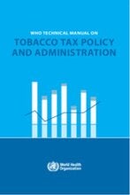 Cover of the WHO Technical manual on Tobacco tax policy