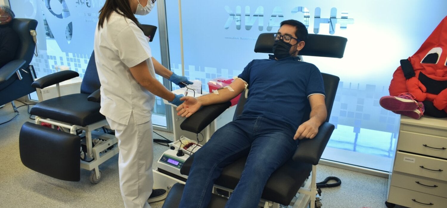 Donante de sangre en el Hospital Cuenca Alta