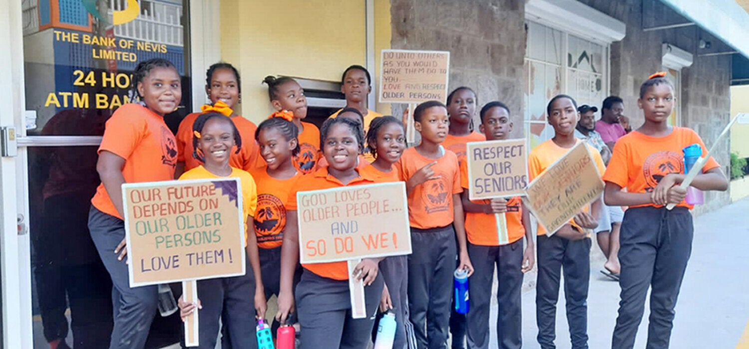 Children in support of elderly