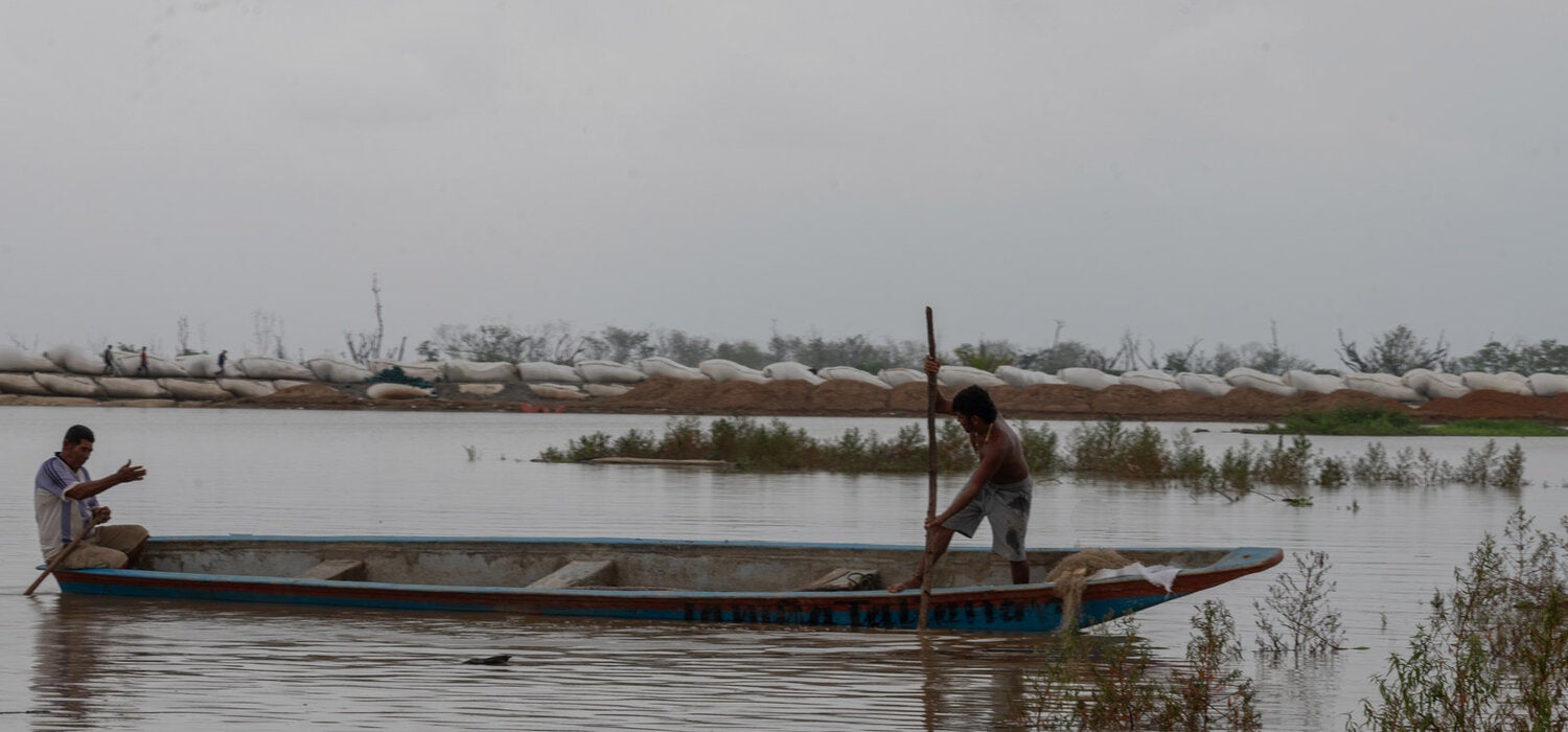 Jarillón Cara e' Gato, en La Mojana