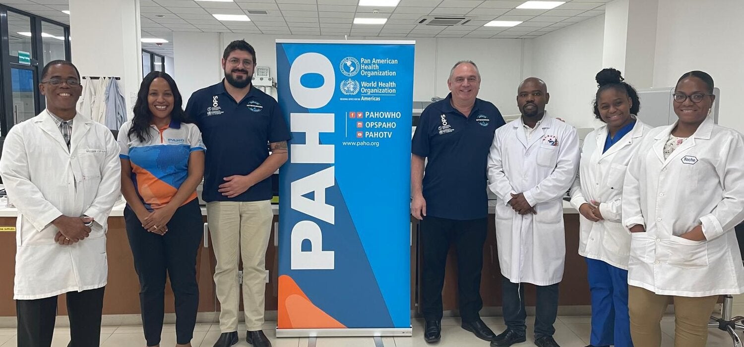 Medical Laboratory Scientist, Haze John participates in AMR Surveillance training with colleagues.