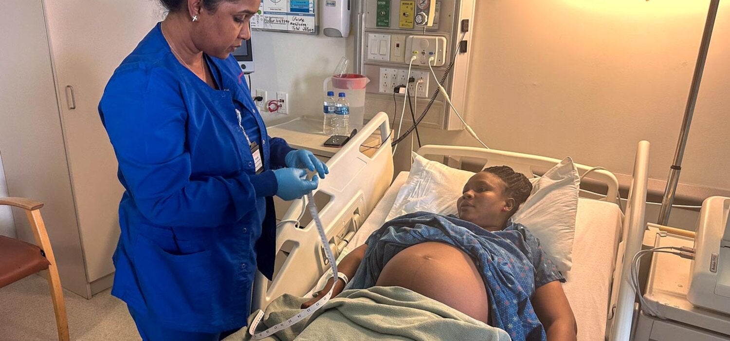Pregnant mother received medical care