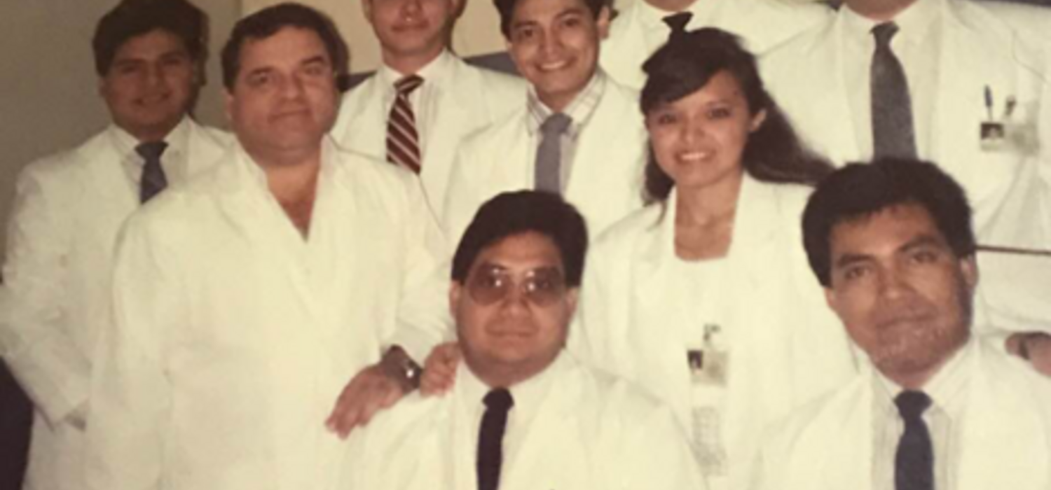 Ana Elena Chevez and her class 