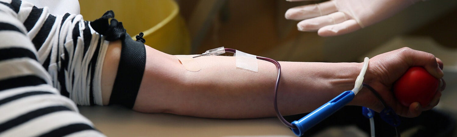 Persona donante sangre