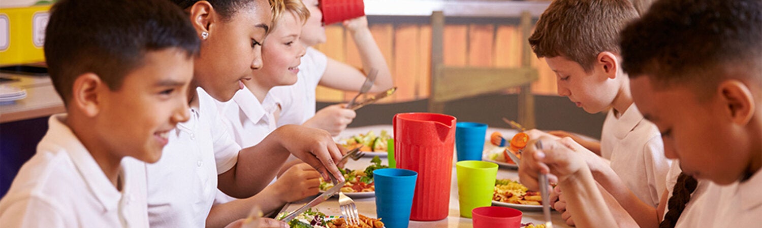 alimentação saudável escola crianças